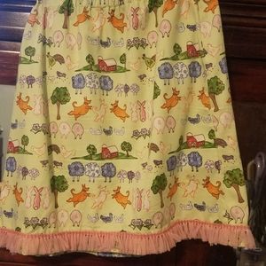 Vintage whimsical homemade miniskirt